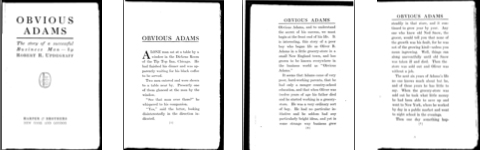 Obvious Adams pagina's