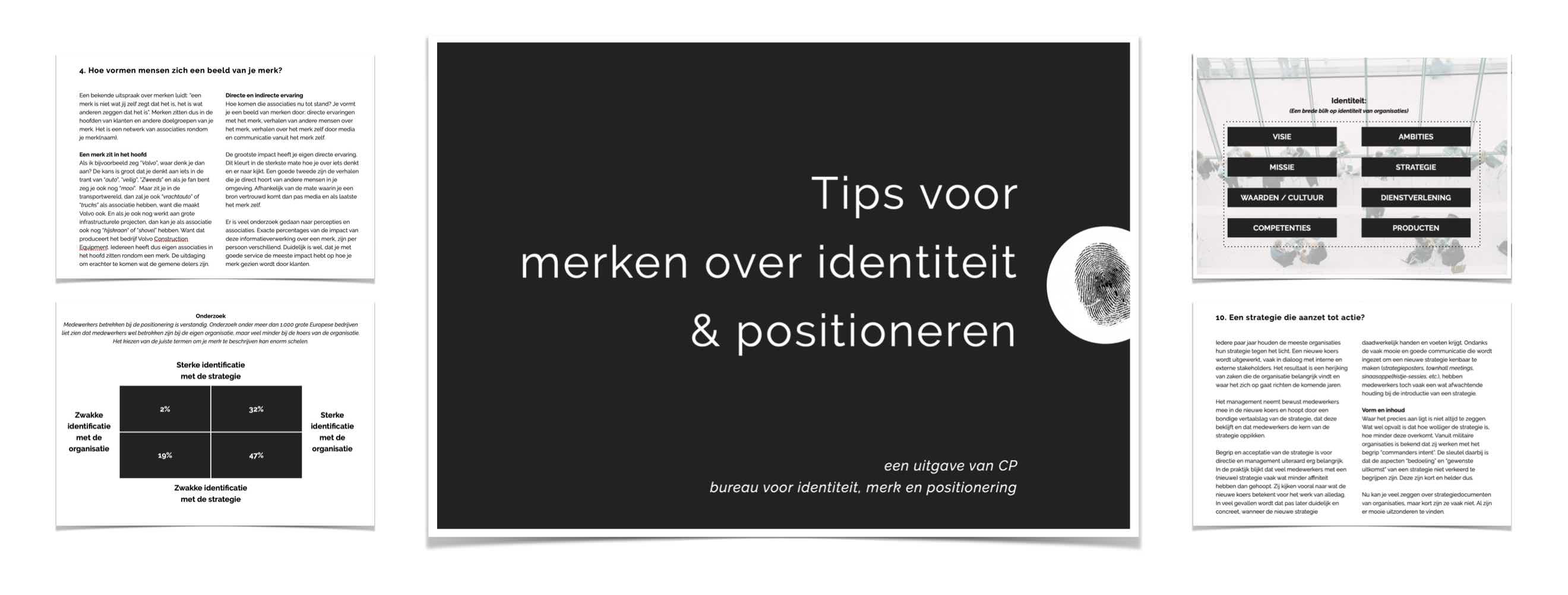 Vraag het boekje van CP aan over herpositionering, merkportfolio, identiteit en merken